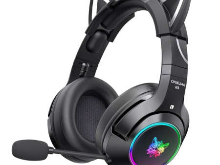 Black Cat Ears Gaming Headset Online now