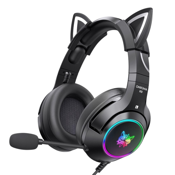 Black Cat Ears Gaming Headset Online now