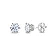 Enchanted Disney Fine Jewelry 14K White Gold with 1 3 CTTW Diamond Majestic Princess Solitaire Earrings Supply