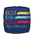 Painted Best Dad Ever Foil Balloon 45cm Fashion