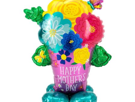 Mother s Day Pretty Flower Pot AirLoonz 99x134cm Supply