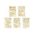 Letter Stickers Gold Hot on Sale