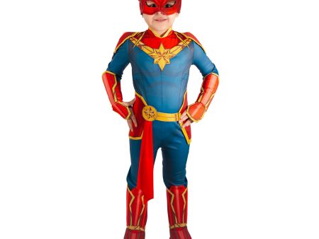 Child Captain Marvel Deluxe Costume For Sale