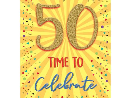 Huge Hugs Age 50 Birthday Greeting Card 17.5in X 12.5in Supply