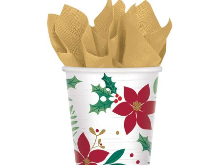 Christmas Wishes Paper Cups 9oz 8pcs Sale