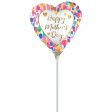 Happy Mother s Day Colorful Watercolor Mini Shape Foil Balloon 23cm Supply