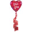 Love You Coil Tail Balloon For Cheap