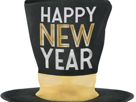 Happy New Year Oversized Fabric Top Hat on Sale