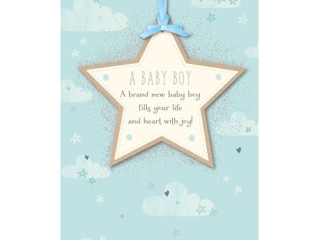 Baby Boy Heart with Joy Greeting Card Online Hot Sale