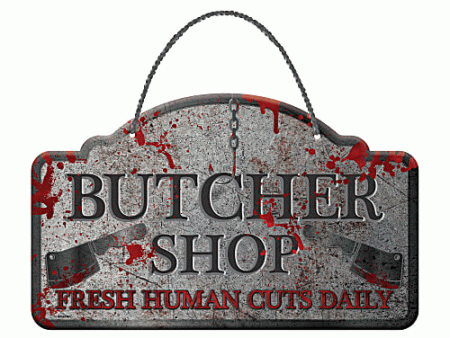 Butcher Shop Hanging Sign Metal Discount