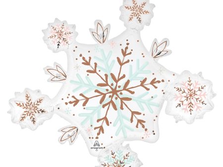 Snowflakes Winter Wonderland Satin Balloon Discount