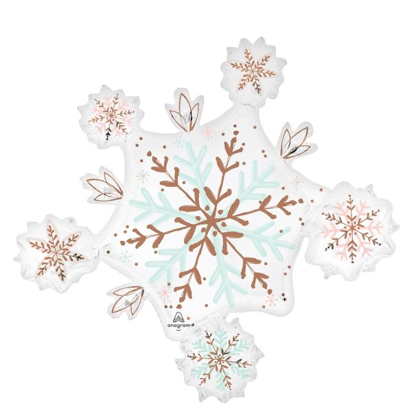 Snowflakes Winter Wonderland Satin Balloon Discount