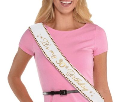 30th Golden Age Birthday Sash Fashion