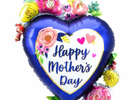 Happy Mother s Day Floral SuperShape 63x86cm Online