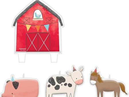 Barnyard Birthday Candle Set Online now