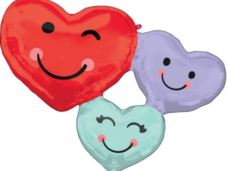 Cute Heart Trio SuperShape 33in Online Sale