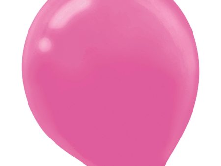 Bright Pink Latex Balloon 12in, 15pcs Hot on Sale