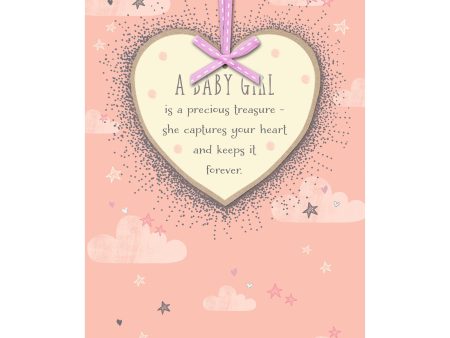 Baby Girl Precious Treasure Greeting Card Online Sale