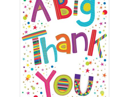 Huge Hugs A Big Thank You Greeting Card 17.5in X 12.5in Sale