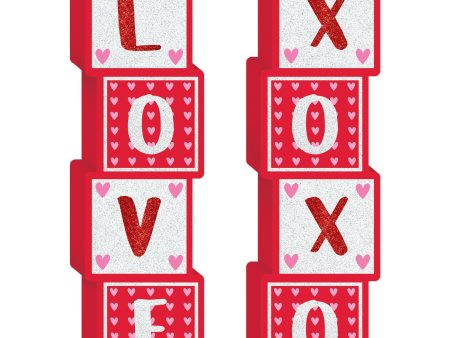 Valentine s Day Tabletop Block Sign For Discount