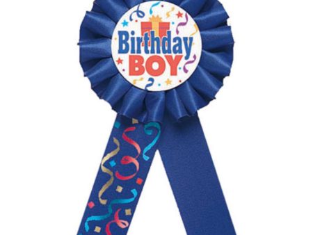 Birthday Boy Award Ribbon 5 1 2in on Sale