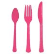 Bright Pink Heavy Weight Cutlery Assorted 24pcs on Sale