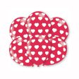 Hearts Print Latex Balloons 6pcs For Cheap