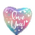 Love You Filtered Ombré Foil Balloon 45cm on Sale