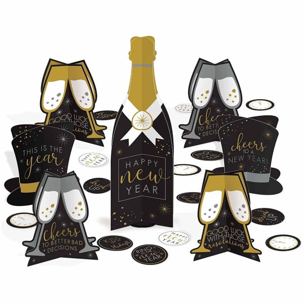 Tabletop Decorating Kit Black, Silver and Gold Paper Online Sale