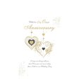 Anniversary With Love Greeting Card 9in X 6in Online now