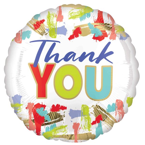 Thank You Painted  Foil  Balloon 18in Hot on Sale